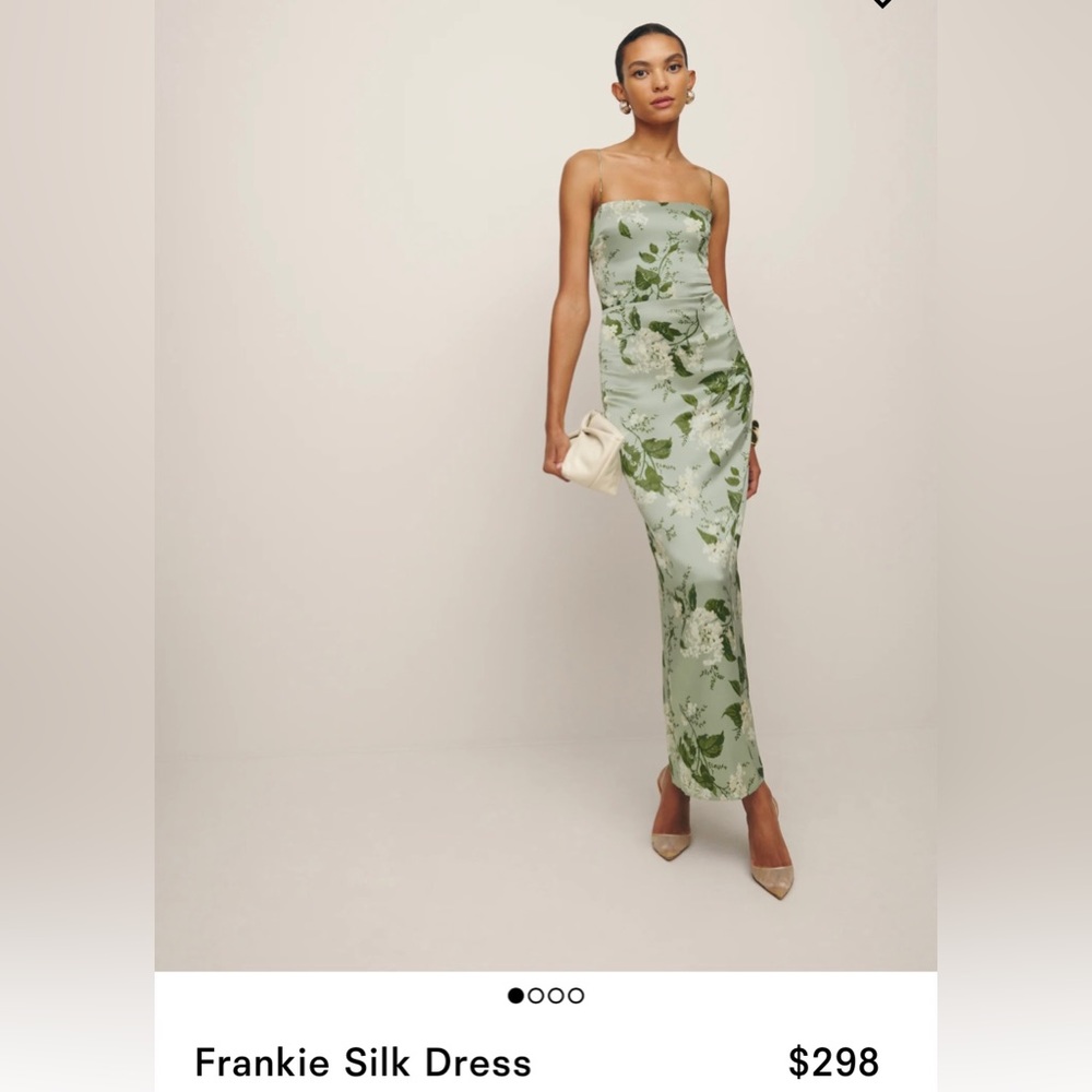 Reformation Frankie Silk Dress size 6